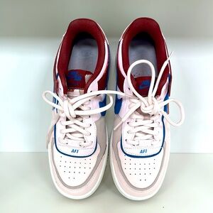 Air Force 1, Light soft pink/canyon rust, sz 8.5, gently worn